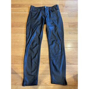Mcguire Black Straight Leg Leather Pants Size 28